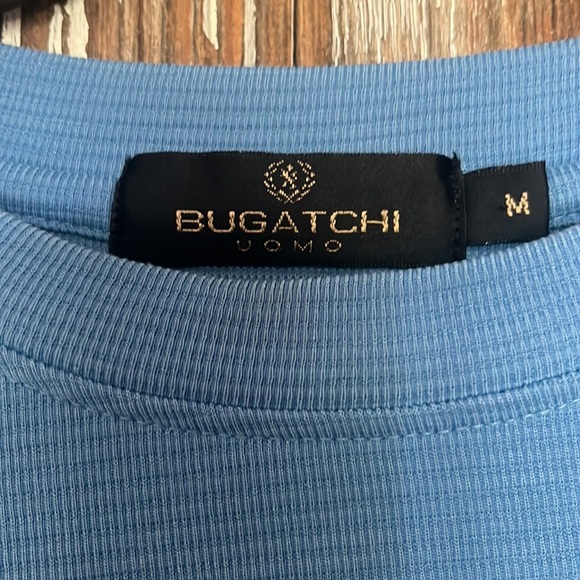 EUC BUGATCHI UOMO ORVILLE OTTOMAN CREW NECK, size medium - Picture 4 of 6